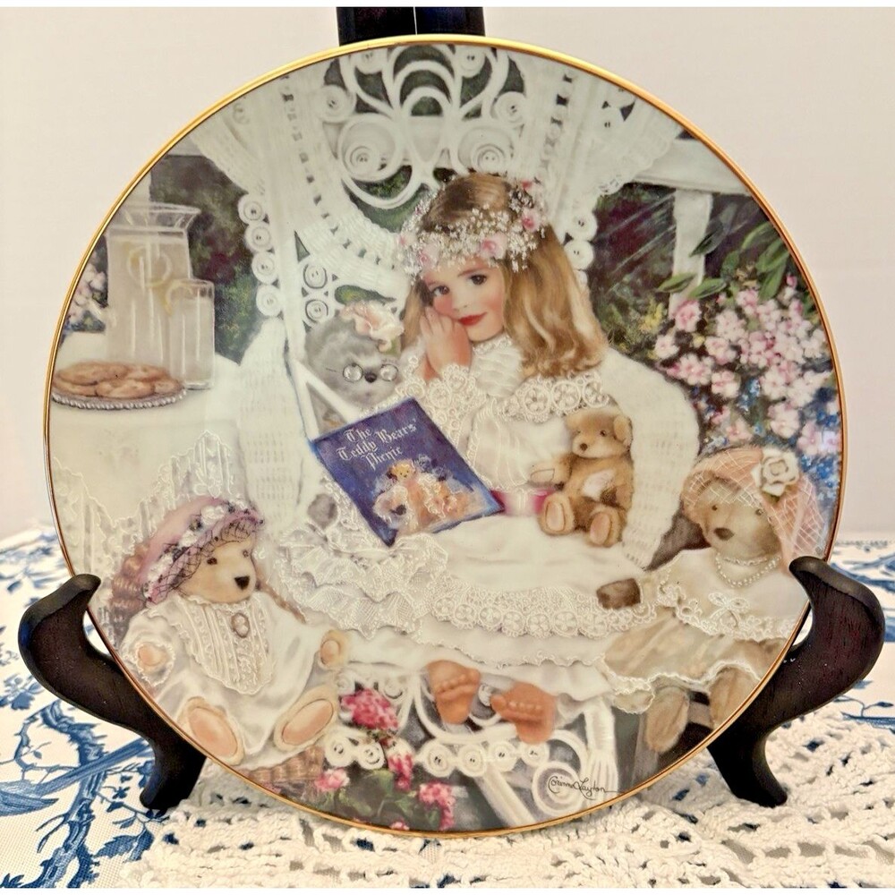 Edwin M Knowles Collector's Plate - "Bridget" by Corinne Layton 1991